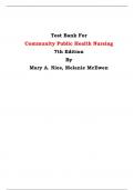 Test Bank For Community Public Health Nursing  7th Edition By Mary A. Nies, Melanie McEwen | Chapter 1 – 34, Latest Edition|