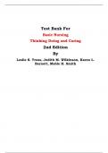 Test Bank For Basic Nursing  Thinking Doing and Caring  2nd Edition By Leslie S. Treas, Judith M. Wilkinson, Karen L. Barnett, Mable H. Smith| Chapter 1 – 46, Latest Edition|
