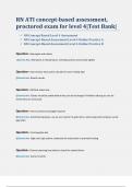 RN ATI concept-based assessment&comma; proctored exam for level 4-Test Bank&period;