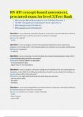 RN ATI concept-based assessment&comma; proctored exam for level 3-Test Bank&period;