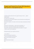 Propane and Natural Gas Exam 2023 Questions and Answers &vert; Guaranteed success