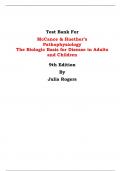 Test Bank For McCance & Huether’s Pathophysiology The Biologic Basis for Disease in Adults and Children  9th Edition By Julia Rogers | Chapter 1 – 50, Latest Edition|