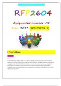 RFP2604 ASSIGNMENT 2 SEMESTER 2 2023