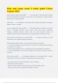 Role and scope exam 2 study guide Latest Update 2023