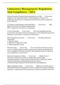 Laboratory Management&colon; Regulation And Compliance &ndash; Q&A