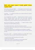Role and scope exam 2 study guide Latest Update 2023