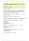 Laboratory Management Exam 1 &ndash; Q&rsquo;s & A&rsquo;s