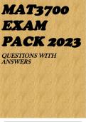 MAT3700 EXAM PAVCK 2023