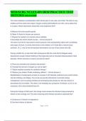 MED&sol;SURG NCLEX-RN HESI PRACTICE TEST 20223&sol;2024 answered