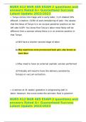 NURS 612 NUR 405 EXAM 2 questions and answers Rated A&plus; Guaranteed Success Latest Update 2022&sol;2023