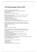 ATI Pharmacology Proctor 2023&sol;ATI Pharmacology Proctor 2023