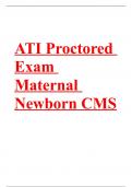 ATI Proctored Exam Maternal Newborn CMS 