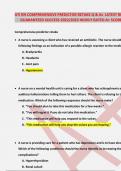 ATI RN COMPREHENSIVE PREDICTOR RETAKE Q & As LATEST RETAKE EXAM GUARANTEED SUCCESS 2022&sol;2023 HIGHLY RATED A&plus; SCORE &lpar;NGN&rpar;