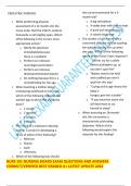 PEDIATRIC NURSING PRACTICE EXAM QUESTIONS AND ANSWERS A&plus;