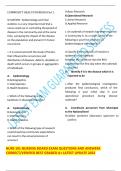 COMMUNITY HEALTH NURSING EXAMS 2023