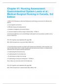 Medical surgical Nursing in Canada  EXAM 2023 PACKAGE DEAL ALREADY GRADED A&plus;