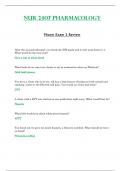 Exam 2 Review - NUR2407 &sol; NUR 2407 &lpar;Latest 2023 &sol; 2024&rpar; &colon; Pharmacology - Rasmussen