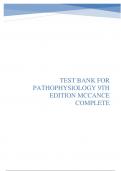 Mccance pathophysiology 9th edition test bank 2023