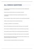 ALL CIDESCO QUESTIONS 2023 WITH 100&percnt; CORRECT ANSWERS