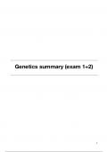 Summary Genetics (AB_1135) partial exam 1+2