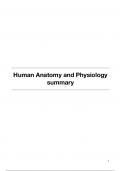 Summary Human Anatomy and Physiology (AB_1197)