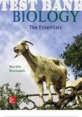 TEST BANK for Biology: The Essentials, 3rd Edition By Marielle Hoefnagels.  ISBN-13 978-1259824913.