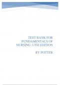 Fundamentals Of Nursing 11th Edition Potter Perry Test Bank 