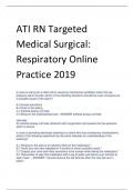 ATI RN Targeted  Medical Surgical:  Respiratory Online  Practice 2019