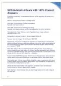 SCCJA block 4 Exam with 100&percnt; Correct Answers 
