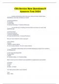 Service Now CSA Exam Prep Solved 2023&sol;24 latest update &vert; COMBINED PACKAGE DEAL