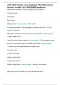 &lpar;MB&rpar; ASCP Practice Exam Questions With 100&percnt; Correct Answers Verified &lpar;2023-2024&rpar; &lpar;155 Questions&rpar;
