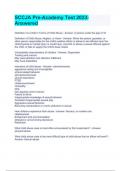 SCCJA Pre-Academy Test 2023  Answered&period;