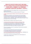 HESI PN EXIT&sol;PN HESI EXIT 2023&sol;2024  ACTUAL PRACTICE EXAM 220 QUESTIONS  WITH 100&percnt; CORRECT & VERIFIED  ANSWERS ALREADY GRADED &plus; &lpar;NEW&excl;&excl;&rpar;