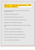WGU C777&period; Web Dev Applications&period; 100&percnt; Accurate&period; Graded A&plus;