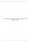 HCA 322 Final Exam Answers - 2022/23, Attempt score:27/30 Ashford University.