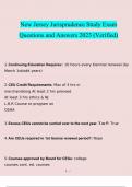 New Jersey Jurisprudence Study Exam  questions and answers&rcub; Latest 2023 - 2024 &lpar;verified answers&rpar;