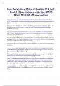Basic Professional Military Education (Enlisted) - Block 2 - Navy History and Heritage (NWC-EPME-BASIC-B2-V5) new solution