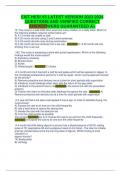 EXIT HESI V5 LATEST VERSION 2023 2024 QUESTIONS AND VERIFIED CORRECT ANSWERS GUARANTEED A&plus;