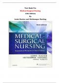 Test Bank - Medical-Surgical Nursing: Assessment and Management of Clinical Problems  10th Edition By Lewis, Bucher, Heitkemper, Harding | Chapter 1 – 68, Complete Guide 2023|