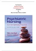 Test Bank - Psychiatric Nursing  Contemporary Practice  7th Edition By Mary Ann Boyd; Rebecca Luebbert | Chapter 1 – 43, Complete Guide 2023|