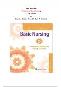 Test Bank - Textbook of Basic Nursing  11th Edition By Caroline Bunker Rosdahl, Mary T. Kowalski | All Chapters, Complete Guide 2023|