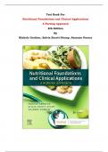Test Bank - Nutritional Foundations and Clinical Applications  A Nursing Approach  8th Edition By Michele Grodner, Suzanne Dorner, Sylvia Escott-Stump| Chapter 1 – 20, Complete Guide 2023|  