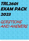TRL2601 EXAM PACK 2023
