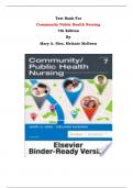 Test Bank - Community Public Health Nursing  7th Edition By Mary A. Nies, Melanie McEwen | Chapter 1 – 34, Complete Guide 2023|