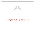 Sophia Sociology Milestone1
