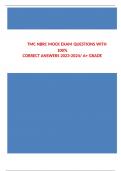 TMC NBRC MOCK EXAM QUESTIONS WITH 100&percnt; CORRECT ANSWERS 2023-2024&sol; A&plus; GRADE