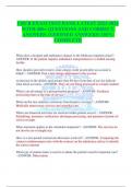CRCR EXAM TEST BANK LATEST 2023-2024 WITH 400&plus; QUESTIONS AND CORRECT ANSWERS &lpar;VERIFIED ANSWERS&rpar; 100&percnt; COMPLETE
