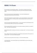 BSNS 114 Exam questions and 100&percnt; correct answers
