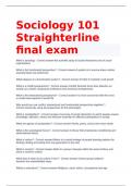 Sociology 101 Straighterline final exam(Complete)2022