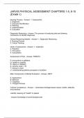 Jarvis Physical Assessment Chapters 1-5&comma; 8-10 &lpar;Exam 1&rpar;